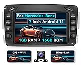 Android 11 Autoradio per Mercedes Benz W203 CLK W209 C-Klasse Autoradio Bluetooth 2 Din con GPS Navigation WIFI FM/RDS Radio Telecamera posteriore Mirror Link