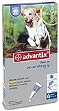 Advantix ® Spot On per Cani Oltre 25 kg - 4 Pipette da 4.0 ml - Antiparassitario per Zecche Pulci e Pidocchi