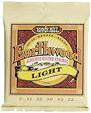Ernie Ball, Earthwood Light 80/20 Bronze, Corde per chitarra acustica,diametro 11-52