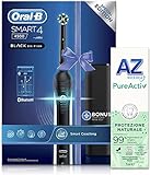 Oral-B Smart 4 4500 Spazzolino Elettrico, Dentifricio AZ Pure Activ Incluso, 2 Testine Oral B Cross Action, Batteria Litio, Idea Regalo, Black Special Edition