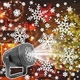 TruuMe Proiettore Luci Natale, Proiettore a LED, Proiettore Luci Natale LED, Proiettore Rotante del Fiocco di Neve Che Cade Luce Della Neve per la Decorazione Interna Natale Festa di Nozze