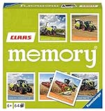 Ravensburger- Traktor CLAAS Memory 20882-Il Classico Appassionati di Macchine agricole, Gioco di Memoria per 2-8 Giocatori a Partire dai 6 Anni, 20882