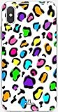 La Coqueie - Cover per iPhone 4/4S, motivo leopardato, multicolore Custodia protettiva per telefono Cover per smartphone rigida. Fabbricato in Francia