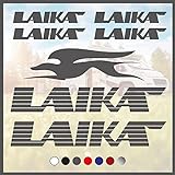 Adesivo set loghi “Laika Logo inline” per camper caravan roulotte e barche