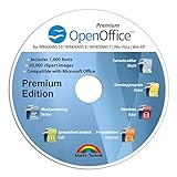 OpenOffice Premium Edition for Windows 10-8-7-Vista-XP | PC Software and 1.000 New Fonts and 20.000 ClipArts | Alternative to Office | Compatible with Word, Excel and PowerPoint