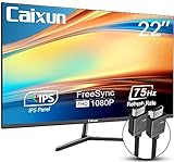 Caixun Monitor 22 pollici FHD Pannello IPS, FreeSync, HDMI, VGA, Schermo PC per la cura degli occhi con ampio angolo di visione per l home office (CM22X3 cavo HDMI inclusi)