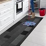 Tappeto passatoia Cucina Lavabile Lucy - Antiscivolo aderisce Perfettamente a Terra Non Piega Si pulisce con straccio - tappeti casa Moderno (50X180, 50)
