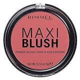 Rimmel London Fard in Polvere Maxi Blush, Powder Blush Rosa a Lunga Durata, Formato Maxi, 003 Wild Card, 9 g