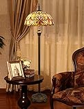 Lampada da terra da 16 pollici Tiffany Lampada da salotto squisita con motivo barocco di lusso