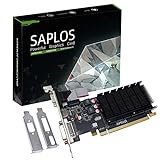 SAPLOS Radeon HD 5450 Scheda Video, 2GB GDDR3 64-bit, Low Profile, DVI-I HDMI VGA, PCI Express x16, Video Card for PC, Computer GPU, DirectX 11
