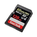 SanDisk Extreme PRO UHS-II 128 GB, Scheda di Memoria SDXC Classe 10, U3, velocità di lettura fino a 300 MB/s, nero