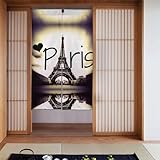 GeRRiT Tower Love Paris - Tende oscuranti stampate per soggiorno, casa, ufficio, 2 pezzi, 86,4 x 142,2 cm