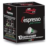 Caffè Trombetta L Espresso, Capsule Compatibili Nespresso, Più Crema - 10 Capsule
