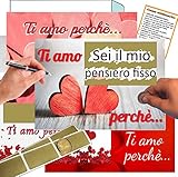 Aurìca Gratta E Vinci Personalizzato San Valentino 8 Biglietti Ti Amo Perché Personalizzabili Per Fare Idee Regali San Valentino Per Lui e Per Lei