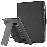 HGWALP Custodia universale per 6-6.8 pollici eReaders, Folio Stand Cover con cinturino compatibile con Kindle Paperwhite/Kobo/Tolino/Pocketook/Sony 6" 6.8" E-Book Reader-Black