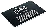 Jaimie Jacobs Protezione RFID per carte di credito (blocco RFID, blocco NFC, carte di credito contactless) (Nero e bianco)