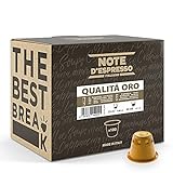 Note D Espresso Caffè Qualità Oro, Capsule Compatibili Soltanto con Sistema NESPRESSO, 100 Caps