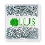 Jouis Lighter Flints - Accendino di ricambio universale compatibile con la maggior parte degli accendini (200x, argento)
