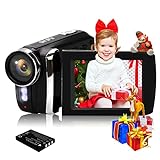 Videocamera digitale 2.7K per bambini/studenti/principianti, 2.7K 2688x1520 20fps /Full HD 1080P 30fps / 36MP Videocamera per bambini