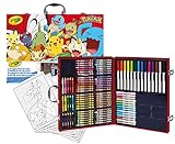 CRAYOLA - Valigetta dell Artista Pokemon, Set Creativo con 115 pezzi, Matite, pennarelli, pastelli a cera, fogli da colorare, da 5 anni, 04-2931