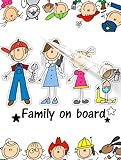 STICKEREDO Adesivo famiglia a bordo con nomi, family sticker, adesivo bimbo a bordo colorato. APPLICAZIONE ESTERNA
