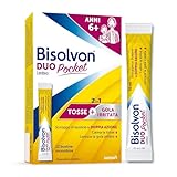 Bisolvon Duo Pocket Lenitivo Sciroppo in Bustina Contro Tosse e Gola Irritata, per Adulti e Bambini (12 Bustine Monodose)
