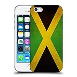 Head Case Designs Giamaica Giamaicano Bandiere Vintage Custodia Cover in Morbido Gel Compatibile con Apple iPhone 5 / iPhone 5s / iPhone SE 2016