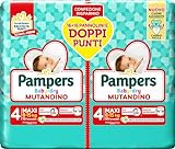 Pampers Baby Dry Mutandino Maxi, Pacco Doppio DWCT, Taglia 4 (8-15 kg), 32 Pannolini