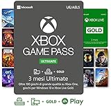 Abbonamento Xbox Game Pass Ultimate - 3 Mesi | Xbox Live Gold è incluso con l abbonamento 3 Mesi | Xbox & Windows 10 - Codice download