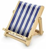 Deckchair Bookchair Stripy blue: Ideal für Schule & Studium, für Jung & Alt
