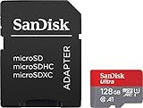 SanDisk Ultra 128 GB Scheda di Memoria microSDXC + Adattatore SD, con A1 App Performance, Velocità fino a 120 MB/sec, Classe 10, UHS-I