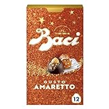 BACI PERUGINA Amaretto Cioccolatini Fondenti ripieni al Gianduia, Scatola 150g