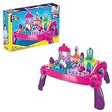 Fisher Price Build ‘n Learn Table by MEGA BLOKS, 30 Pieces, Portable Table, Ideal for Ages 1 and Up, Pink​