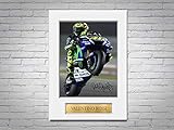 LJW Valentino Rossi MotoGP A4 - Supporto per foto autografate con autografo