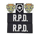 Raccoon City R.P.D. Toppe per gilet tattico, confezione da 5