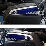 Resin Bike Adesivi Moto Compatibile con Suzuki V-Strom 650 XT ABS 2020-2021 Nero e Blu. Protezioni Borse Laterali 26 e 29 Lt da Urti e Graffi. Coppia Adesivi 3D Resinati