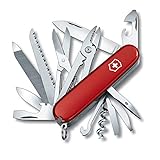 Victorinox Handyman, coltellino svizzero (24 funzioni, lama, grande, apriscatole, cavatappi, forbici) rosso