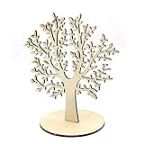 RUBY-Espositore per orecchini Albero della vita, albero in legno con zattera, albero artificiale con decorazione domestica per tronco di asino
