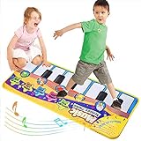 Faburo Tappeto Musicale, Bambini Piano Mat Tastiera Danza Stuoia Strumento, Bambini Coperta da Gioco Tocco Mat Educativo Giocattolo(70*30cm)