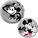 Mickey Mouse Duo Disney 100 Anniversario Set 2 Monete Argento 50 Euro France 2023