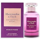 Abercrombie & Fitch - Profumo da donna Authentic Night, Eau de Parfum, 100 ml