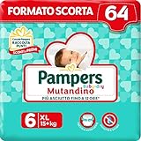 Pampers Baby Dry Mutandino XL, 64 Pannolini, Taglia 6 (15+ Kg)