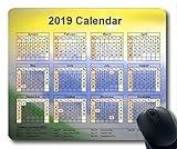Yanteng Calendario 2019 con tappetini per le vacanze importanti, tappetino per mouse, notizie sul cielo Tappetino per mouse da gioco