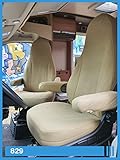 BREMER SITZBEZÜGE Coprisedili per sedile pilota e passeggero compatibili con camper Fiat Ducato 829 beige