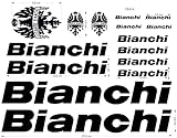 Adesivi stickers nero per telaio bici da corsa o mountain bike compatibile con Bianchi TBS74