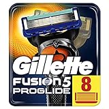 Gillette Fusion5 ProGlide Lamette di Ricambio per Rasoio da Uomo con Tecnologia FlexBall, 8 Pezzi