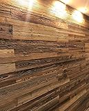 Rivestimento da parete in legno anticato da incollare, rivestimento vintage, facile da applicare, bellissima decorazione, in vero legno