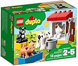 LEGO DUPLO Animali della Fattoria, Set Educativo di Mattoncini da Costruzione con Gatto Nero, Giocattoli per Bambini dai 2 ai 5 Anni, 10870