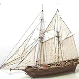 Guanan Modellino di barca a vela, modello di nave in legno, fai da te, modellino di nave, decorazione, kit di modellismo in legno, nave da costruire, modello in legno (400 x 150 x 270 mm)