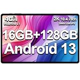 TECLAST T40HD 2K Gaming Tablet 10.4 Pollici, 16GB RAM+128GB ROM(TF 2TB) Android 13 Tablet, 4GLTE SIM+5GWiFi, Unisoc A75 Octa-Core CPU, TDDI 2000x1200, 13MP/BT5/GPS/3.5MM Jack/Widevine L1/7200mAh-2023